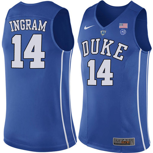 Male Duke Blue Devils Royal Brandon Ingram College Basketball Performance Jersey