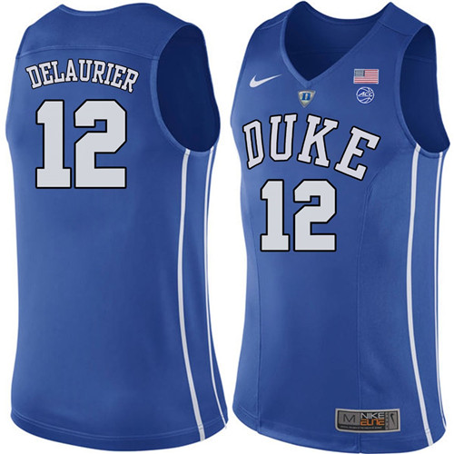 Male Duke Blue Devils Royal Javin DeLaurier College Basketball Performance Jersey