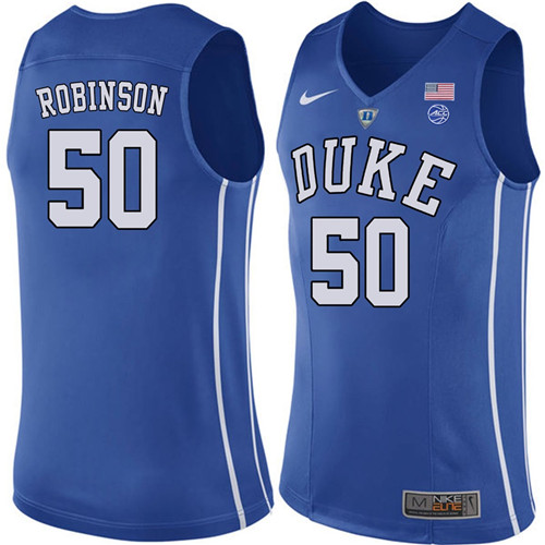 Male Duke Blue Devils Royal Justin Robinson College Basketball Performance Jersey