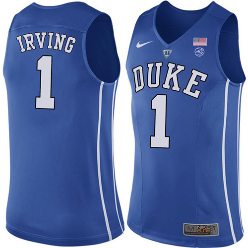Male Duke Blue Devils Royal Kyrie Irving College Basketball Performance Jersey