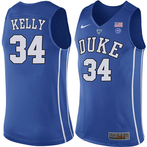 Male Duke Blue Devils Royal Ryan Kelly College Basketball Performance Jersey