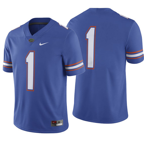 Male Florida Gators Royal College Football Game Jersey