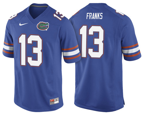 Male Florida Gators Royal Feleipe Franks NCAA Football Jersey