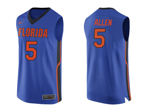 Male Florida Gators Royal KeVaughn Allen College Basketball Jersey1