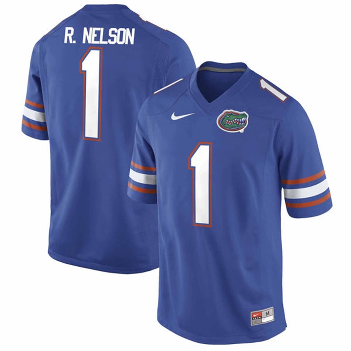 Male Florida Gators Royal Reggie Nelson Alumni Football Performance Jersey