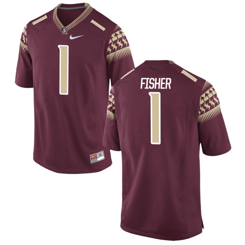 Male Florida State Seminoles Garnet Jimbo Fisher NCAA Alumni Football Game Jersey