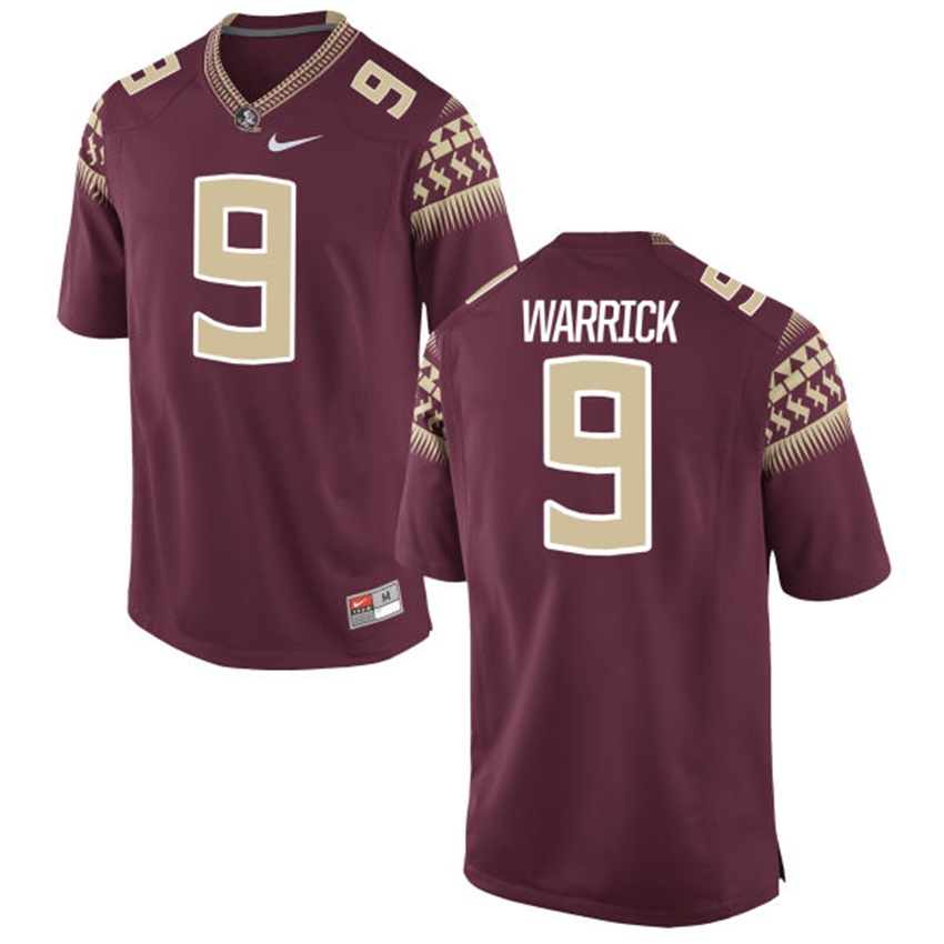 Male Florida State Seminoles Garnet Peter Warrick NCAA Alumni Football Game Jersey