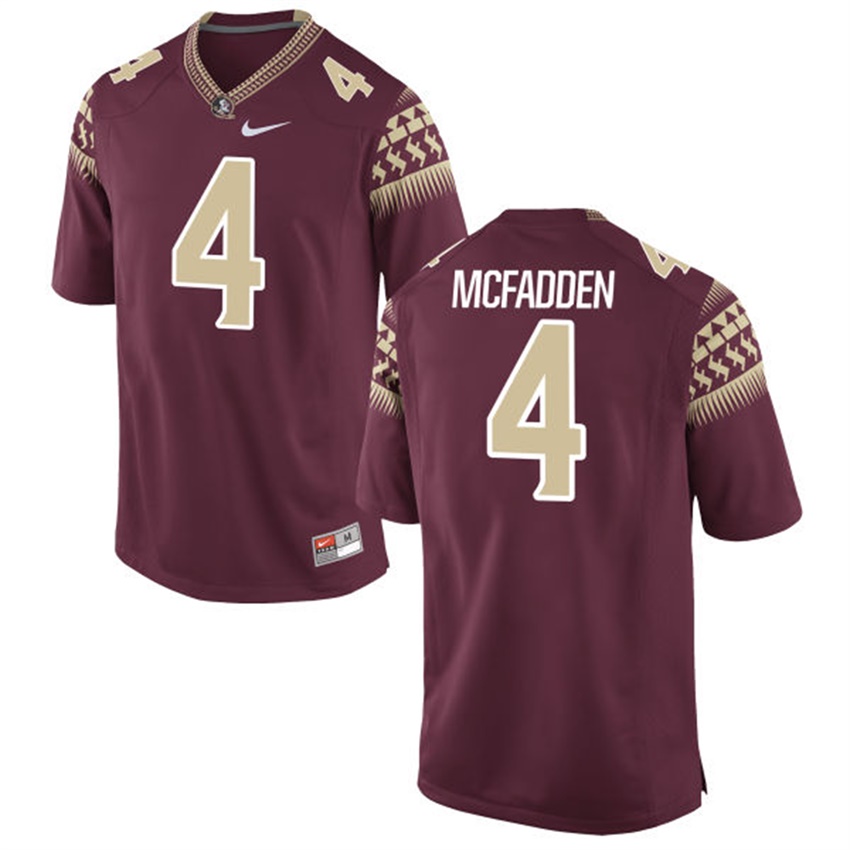 Male Florida State Seminoles Garnet Tarvarus McFadden NCAA Alumni Football Game Jersey