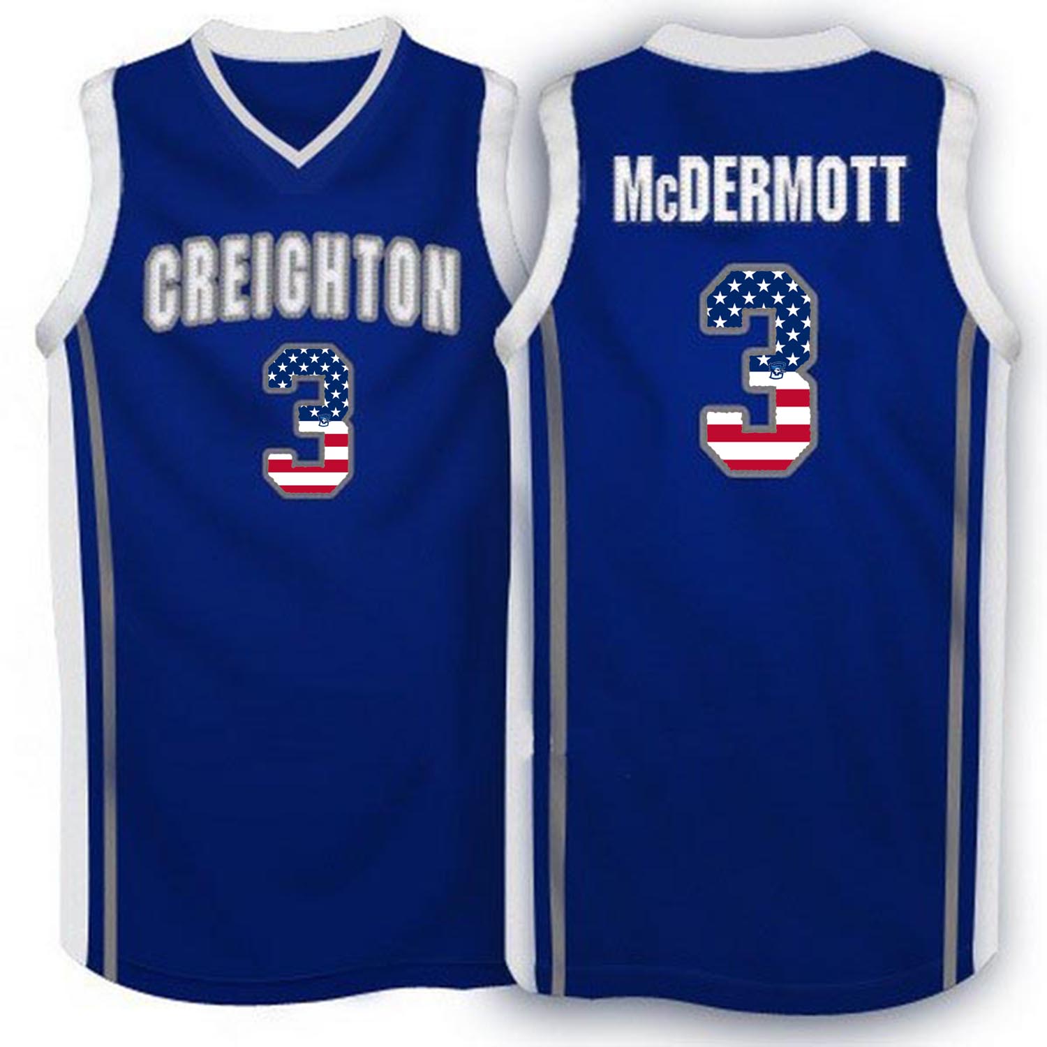 Male Georgetown Hoyas Blue Doug McDermott College Basketball Jersey