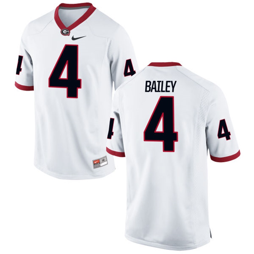 Male Georgia Bulldogs White Champ Bailey NCAA Alumni Football Game Jersey
