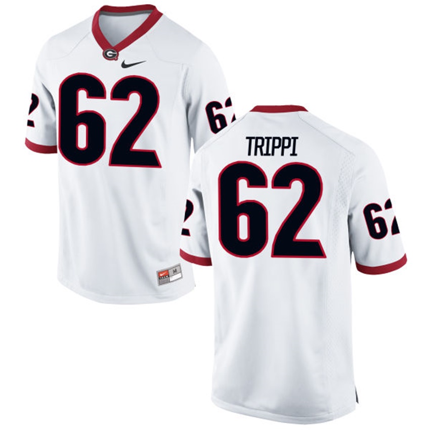 Male Georgia Bulldogs White Charley Trippi NCAA Alumni Football Game Jersey