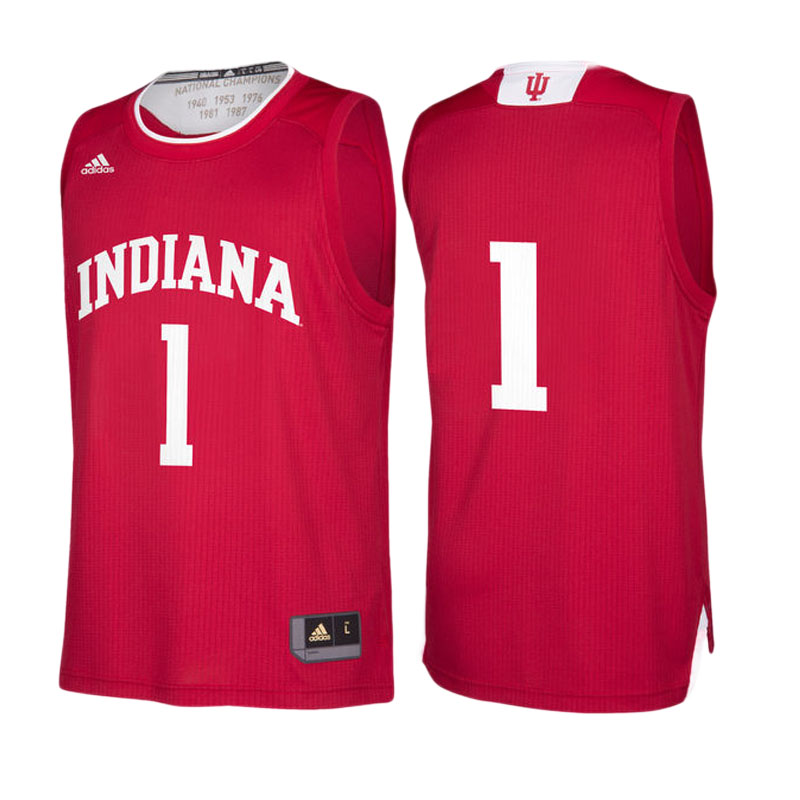 Male Indiana Hoosiers Crimson Jersey