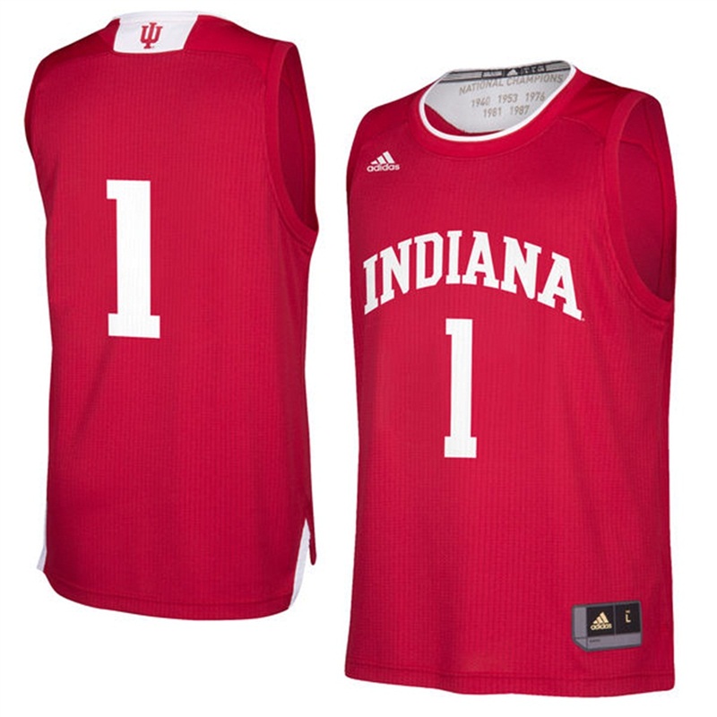 Male Indiana Hoosiers Crimson Jersey1
