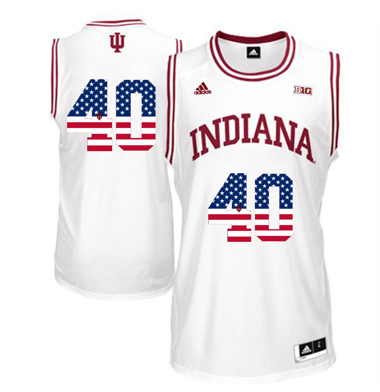 Male Indiana Hoosiers White Cody Zeller College Basketball Jersey