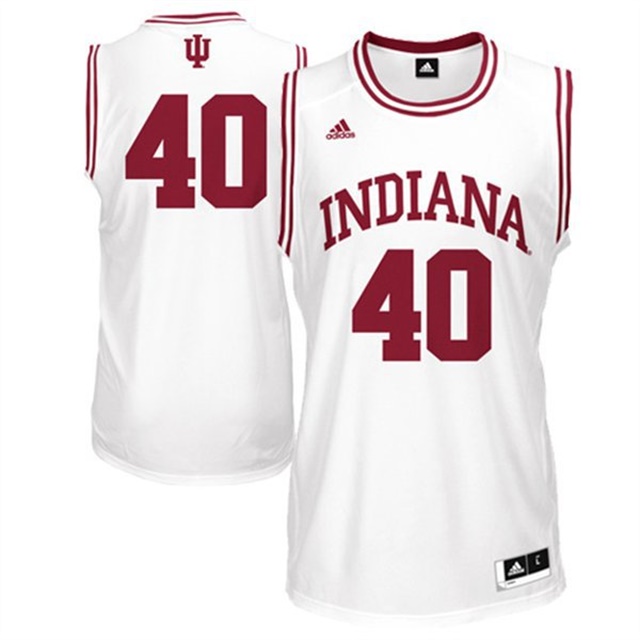 Male Indiana Hoosiers White Cody Zeller College Basketball Jersey1