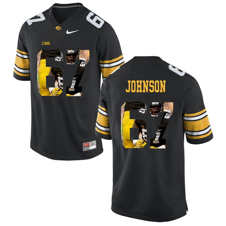 Male Iowa Hawkeyes Black Jaleel Johnson College Football Jersey