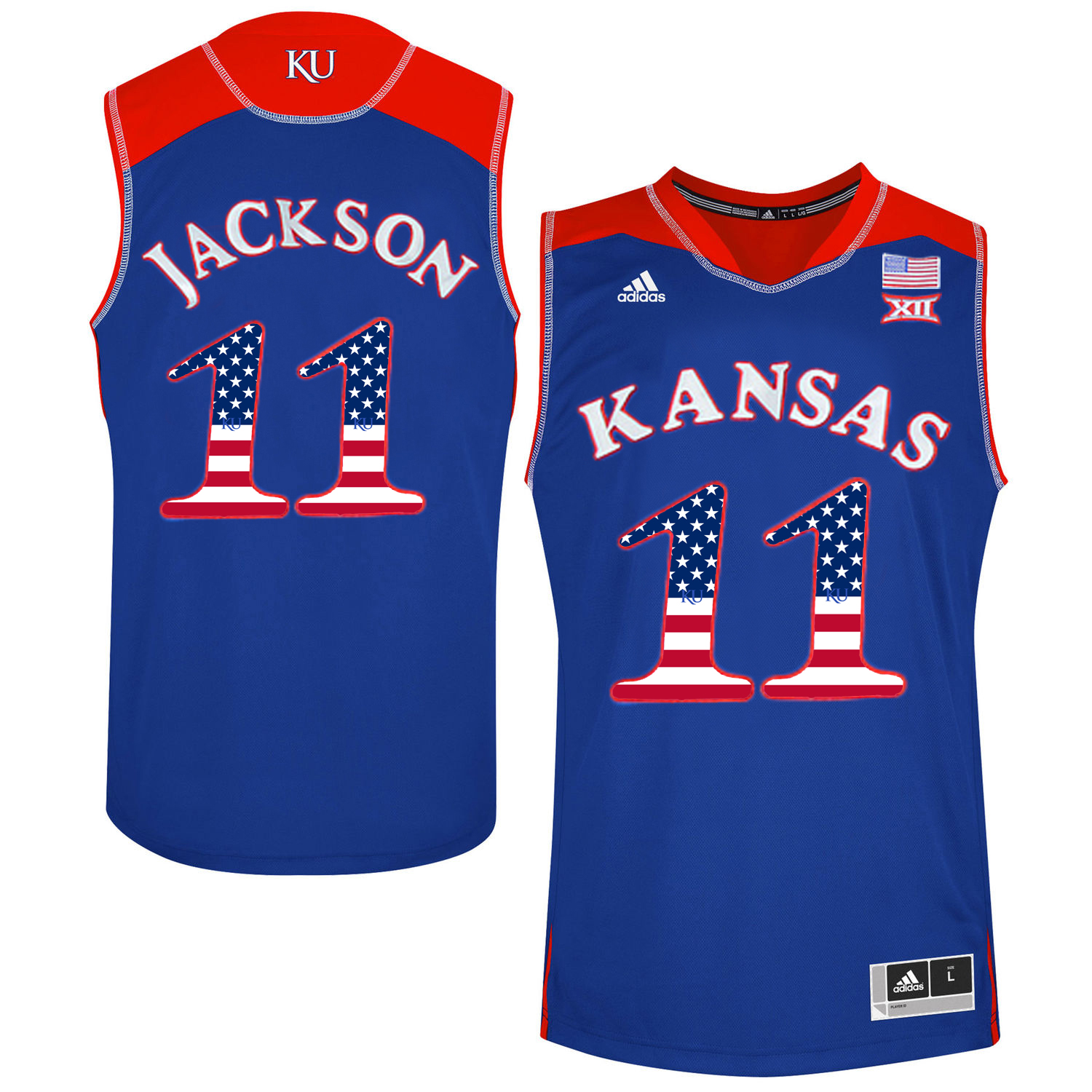 Male Kansas Jayhawks Royal Blue Josh Jackson College Basketball Jersey