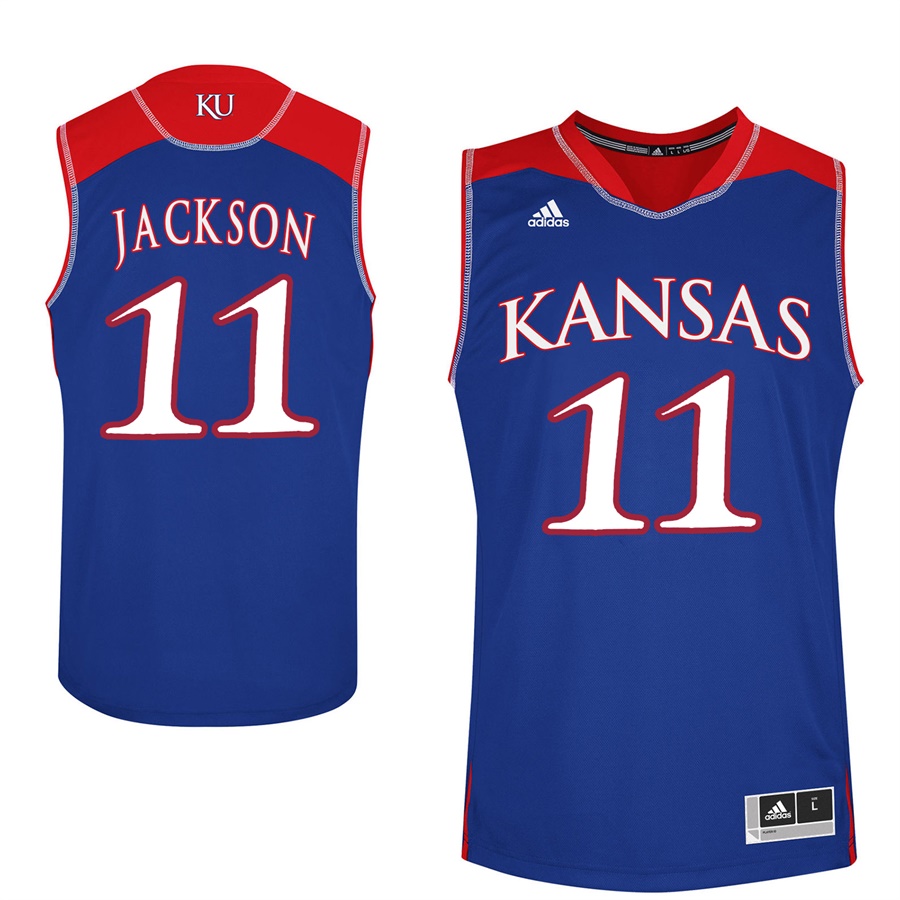 Male Kansas Jayhawks Royal Josh Jackson College Basketball Jersey