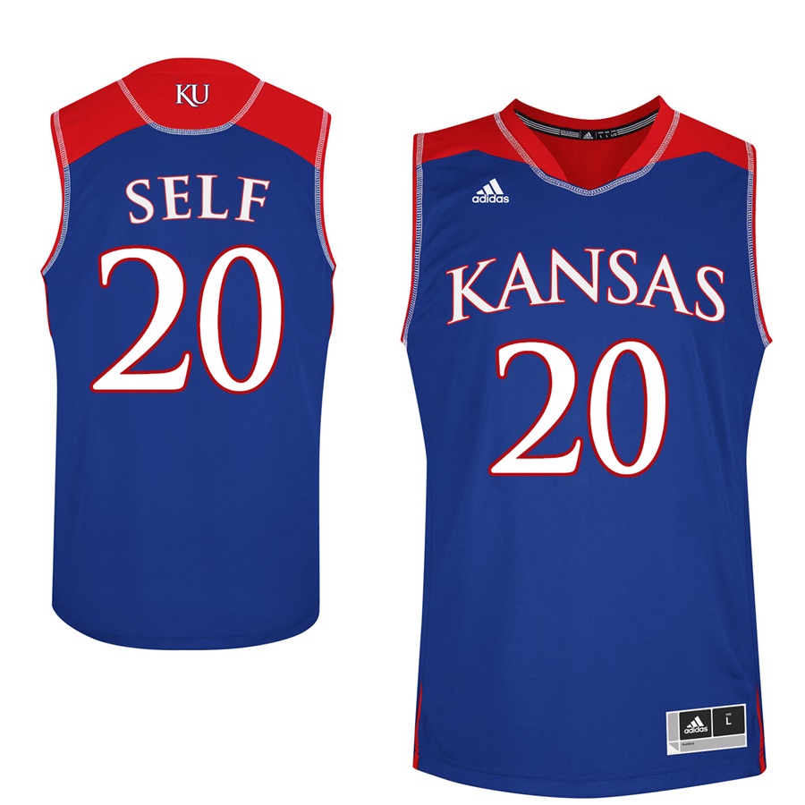 Male Kansas Jayhawks Royal Tyler Self College Basketball Jersey