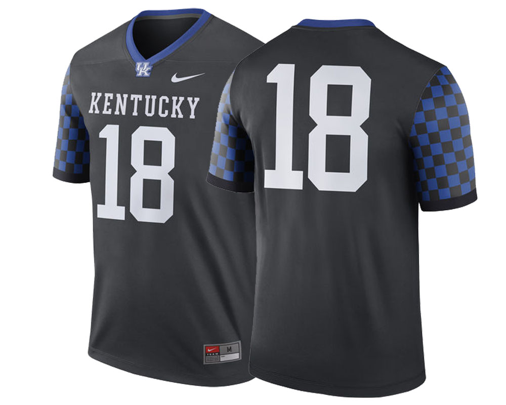 Male Kentucky Wildcats Anthracite College Football Performance Jersey