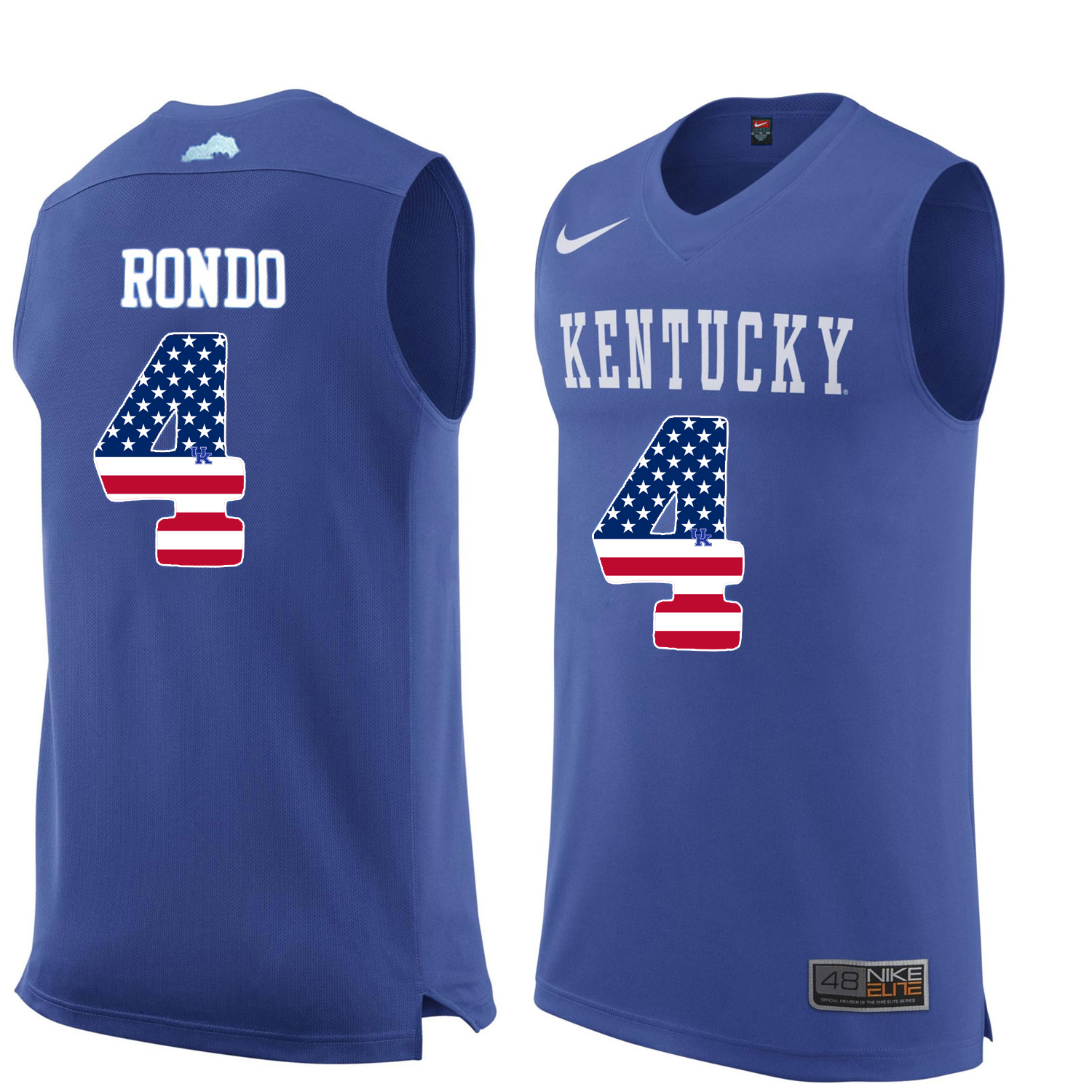 Male Kentucky Wildcats Royal Blue Rajon Rondo College Basketball Jersey