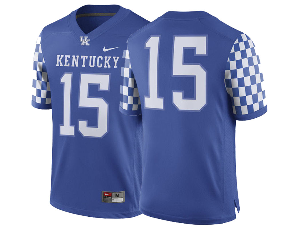 Male Kentucky Wildcats Royal College Football Performance Jersey