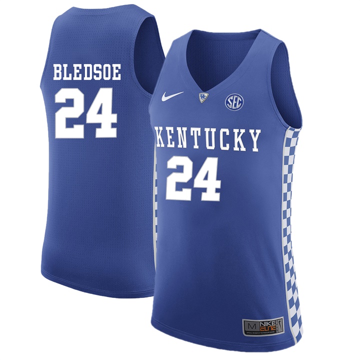 Male Kentucky Wildcats Royal Eric Bledsoe NCAA Basketball Jersey