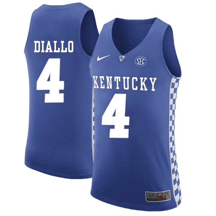 Male Kentucky Wildcats Royal Hamidou Diallo NCAA Basketball Jersey