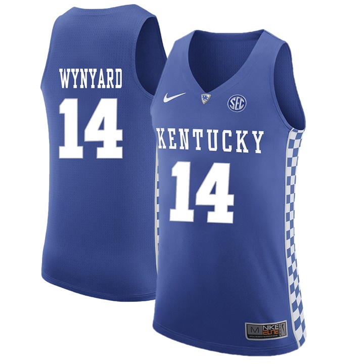 Male Kentucky Wildcats Royal Tai Wynyard NCAA Basketball Jersey