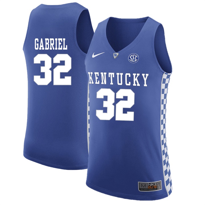 Male Kentucky Wildcats Royal Wenyen Gabriel NCAA Basketball Jersey
