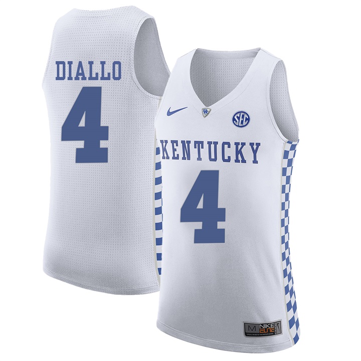 Male Kentucky Wildcats White Hamidou Diallo NCAA Basketball Jersey