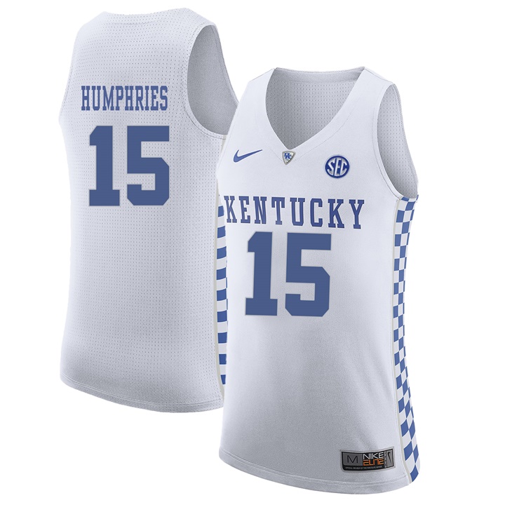 Male Kentucky Wildcats White Isaac Humphries NCAA Basketball Jersey
