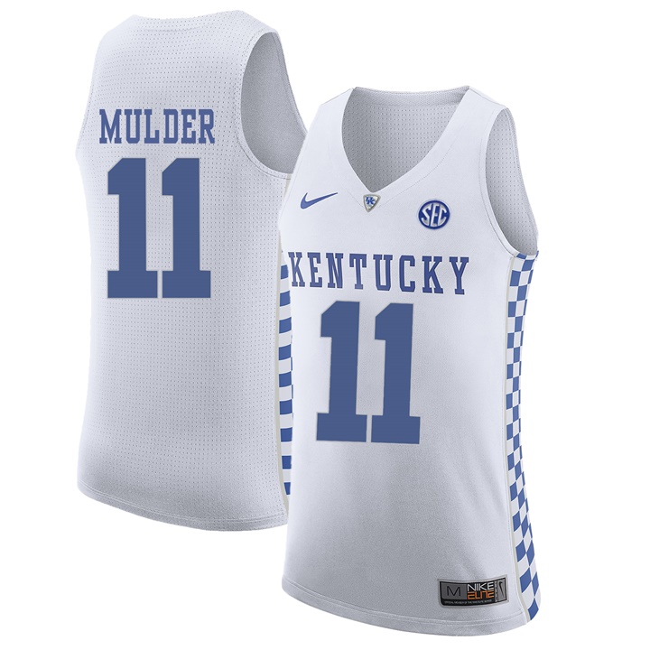Male Kentucky Wildcats White Mychal Mulder NCAA Basketball Jersey