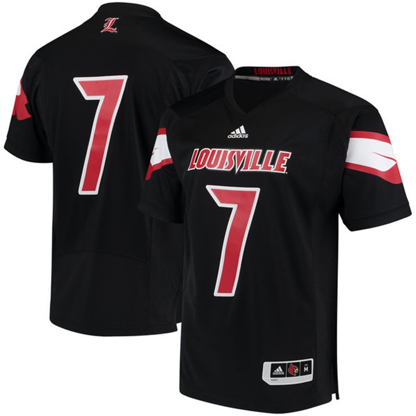 Male Louisville Cardinals Black NCAA 2017 Special Games Football Jersey