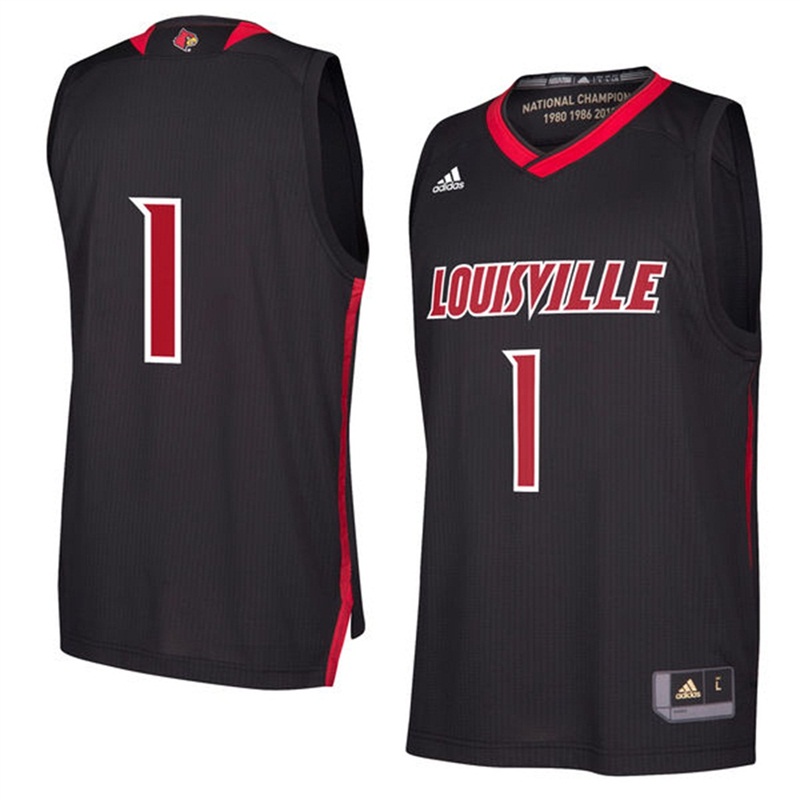 Male Louisville Cardinals Black Tank Top Jersey