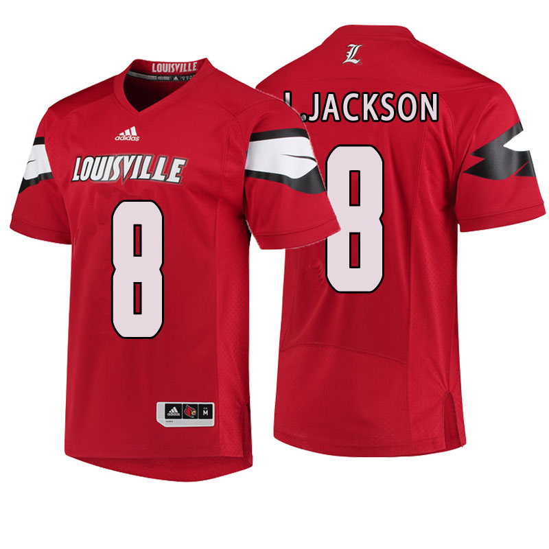 Male Louisville Cardinals Red Lamar Jackson NCAA Football Jersey