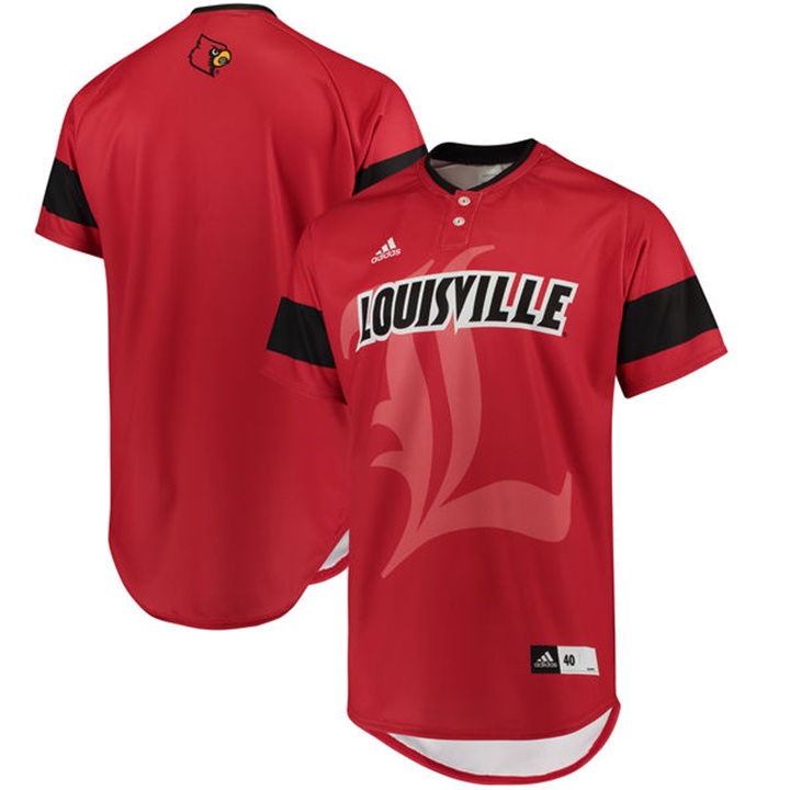 Male Louisville Cardinals Red NCAA Baseball Jersey
