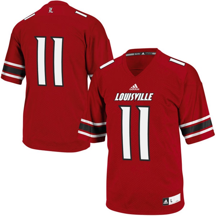 Male Louisville Cardinals Red Premier College Football Jersey