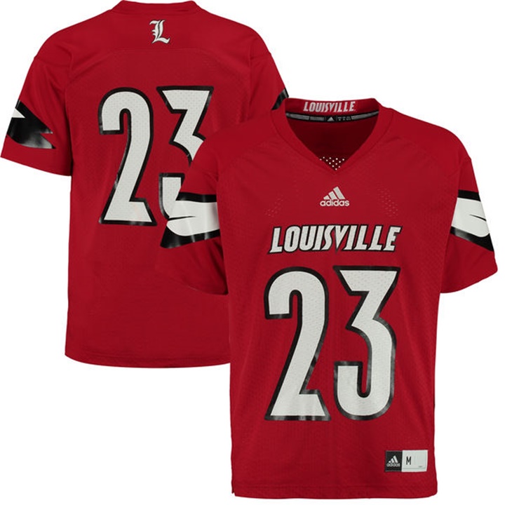 Male Louisville Cardinals Red Premier College Football Jersey1