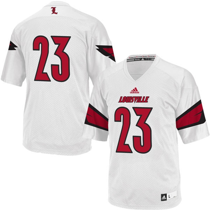 Male Louisville Cardinals White Premier College Football Jersey