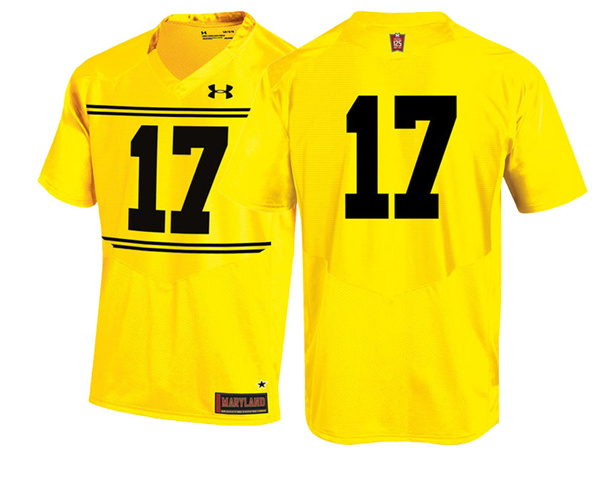 Male Maryland Terrapins Gold Team 125th Anniversary Football Jersey Men's Jersey Male Maryland Terrapins Gold Team 125th Anniversary Football Jersey