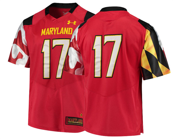Male Maryland Terrapins Red College Football Performance Jersey Men's Jersey Male Maryland Terrapins Red College Football Performance Jersey