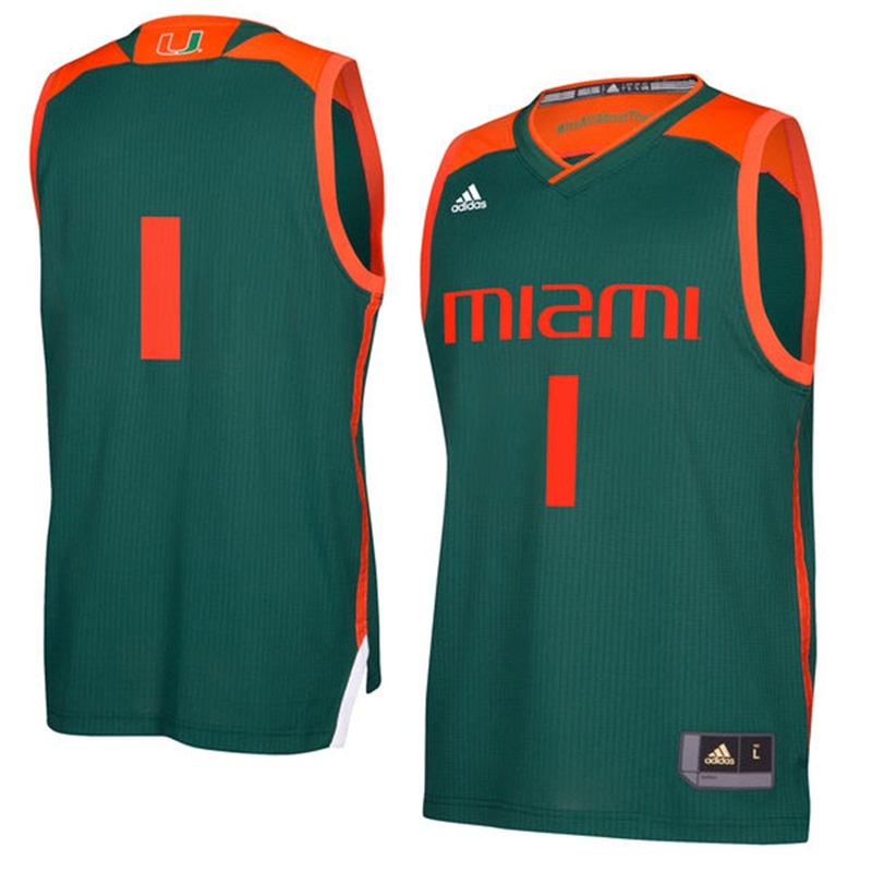 Male Miami Hurricanes Green Tank Top Jersey Men's Jersey Male Miami Hurricanes Green Jersey