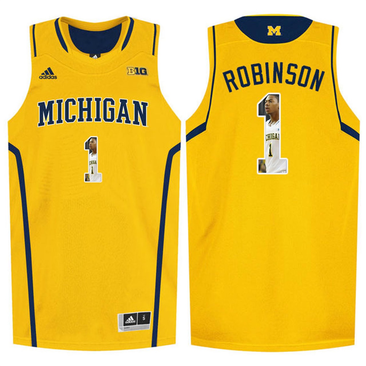 Male Michigan Wolverines Yellow Glenn Robinson College Basketball Jersey