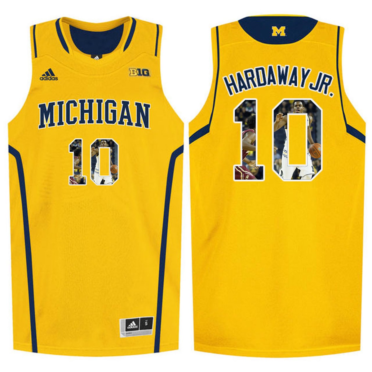 Male Michigan Wolverines Yellow Tim Hardaway Jr College Basketball Jersey