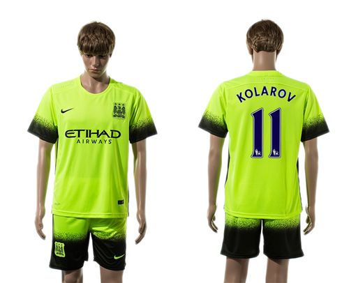 Manchester City #11 Kolarov SEC Away Soccer Club Jersey