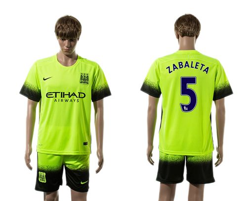 Manchester City #5 Zabaleta SEC Away Soccer Club Jersey