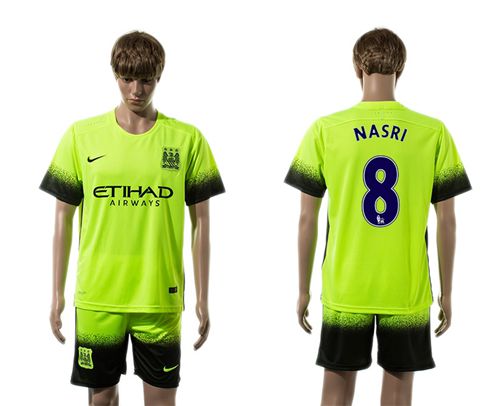 Manchester City #8 Nasri SEC Away Soccer Club Jersey