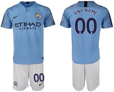 Manchester City Personalized Home Soccer Club Jersey