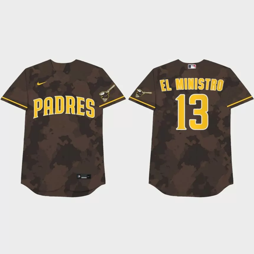 Manny Machado Nickname Padres 2021 Players’ Weekend El Ministro Jersey – Camo